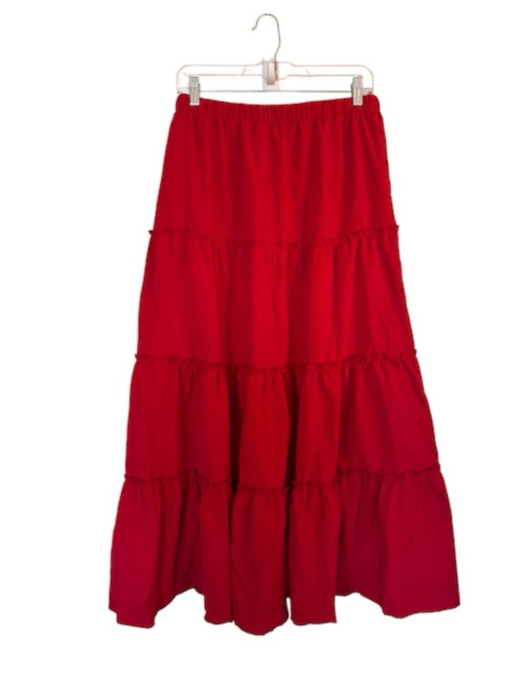 Tiered Maxi Skirt with Side Slit - Picture 5 of 5